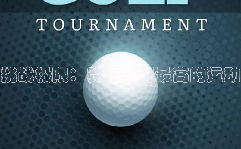 挑战极限：赛事级别最高的运动